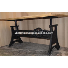 Heavy Mechanic Crank Dining Table New Design